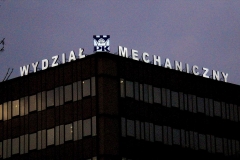 Litery podświetlane 3D PK Wydział Mechaniczny 2