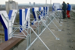 litery podświetlane kraków