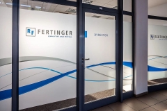 Grafika na szkle, folie efekt szronu