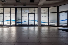 Oklejenie przeszkleń biura Fertinger