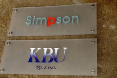 Szyld logo 3D z pleksi