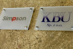 Szyld logo na pleksi