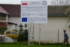 Tablica promująca projekt UE