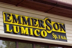 Logo przestrzenne ze styroduru