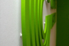 Logo przestrzenne, pcv na dystansach