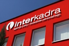 Logo przestrzenne z pcv + dystanse